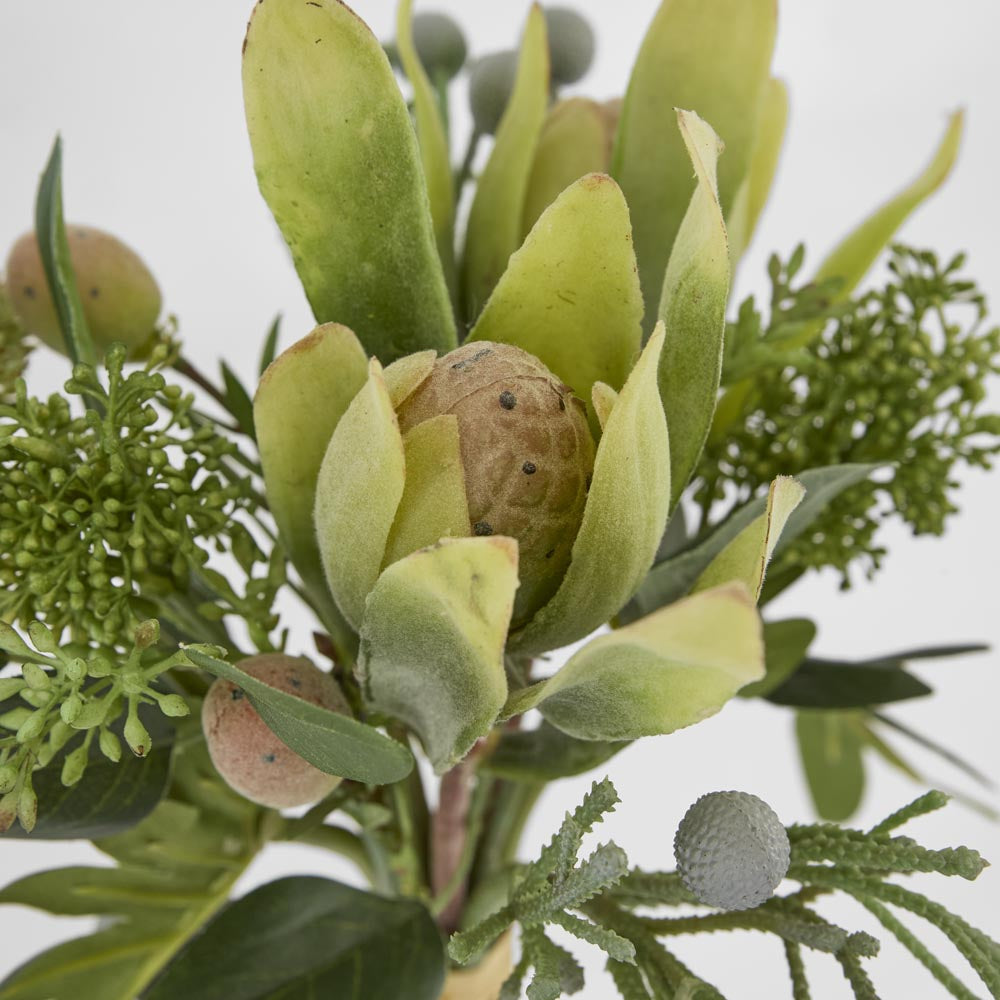 Eucalyptus Berry Bouquet 30cm Green