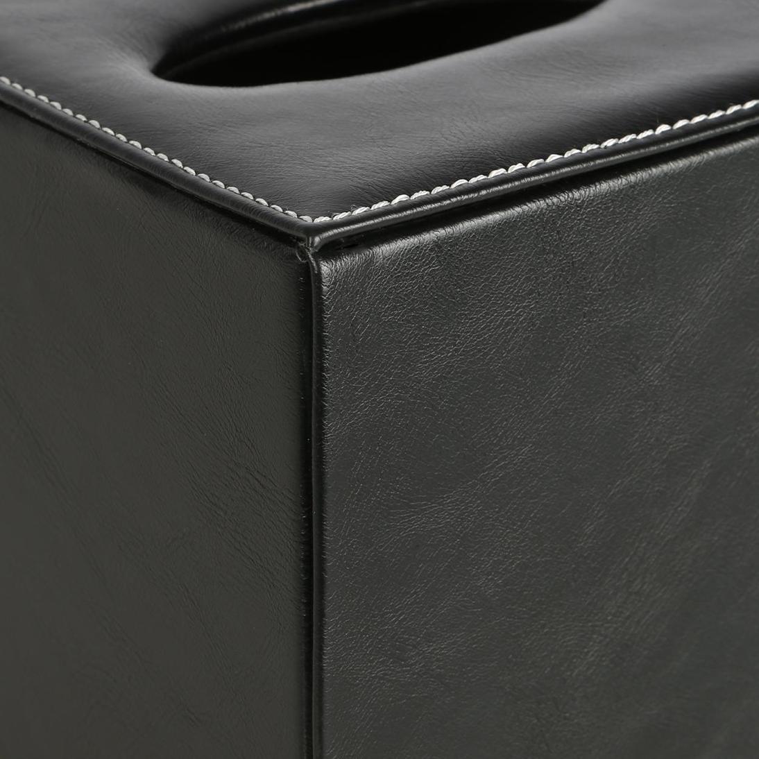 Genieve Square Tissue Box Black 2 pcs