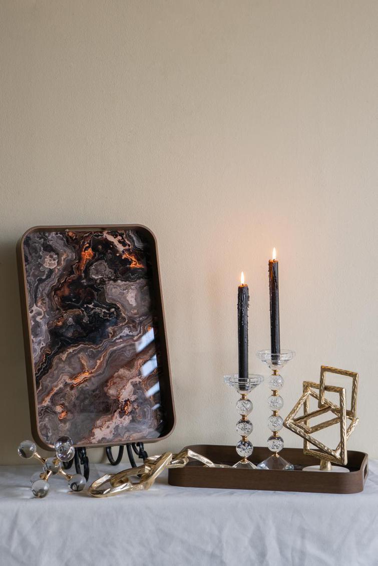 Granite Glass Tray