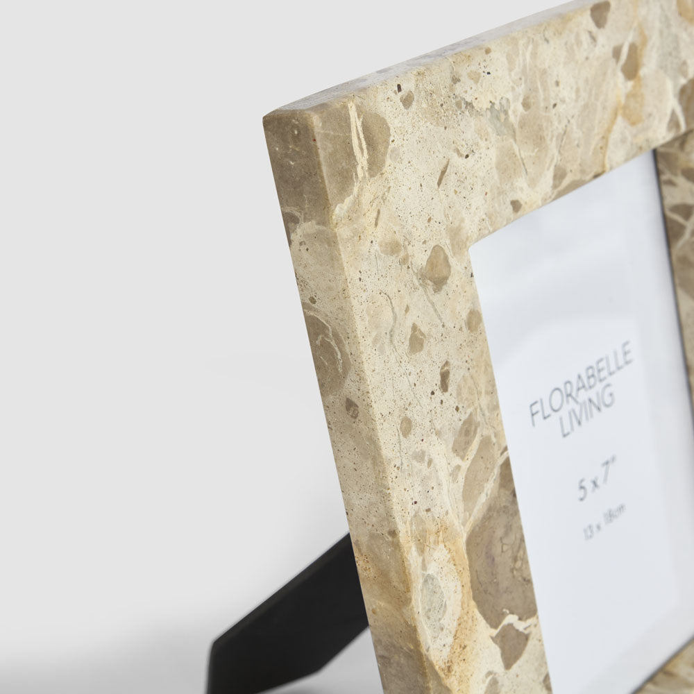 Oro 5 x 7 Photo Frame Butterscotch Marble