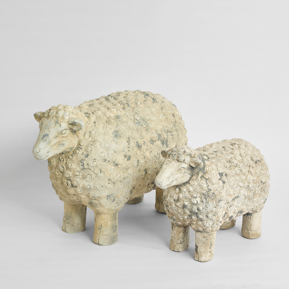 Shaun Sheep Sculpture Large Cream