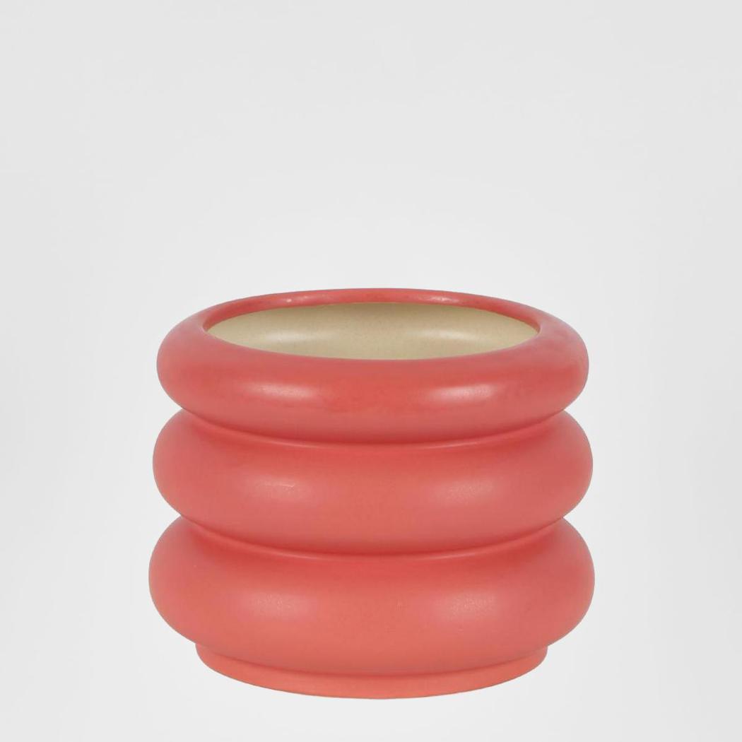 Mia Ceramic Pot Small Pink 2 pcs