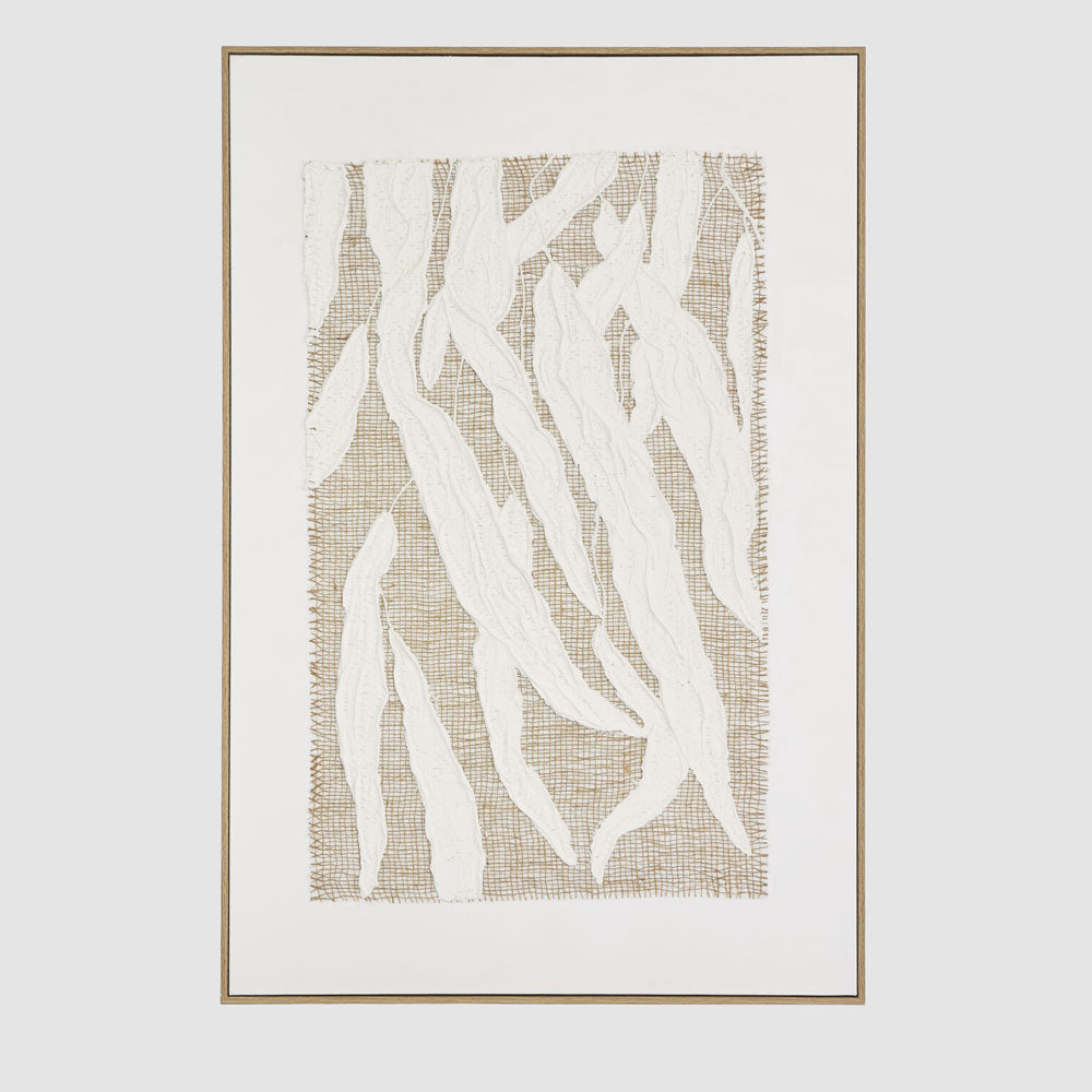 Linen Botanica B Wall Art 82.5 x 122.5cm