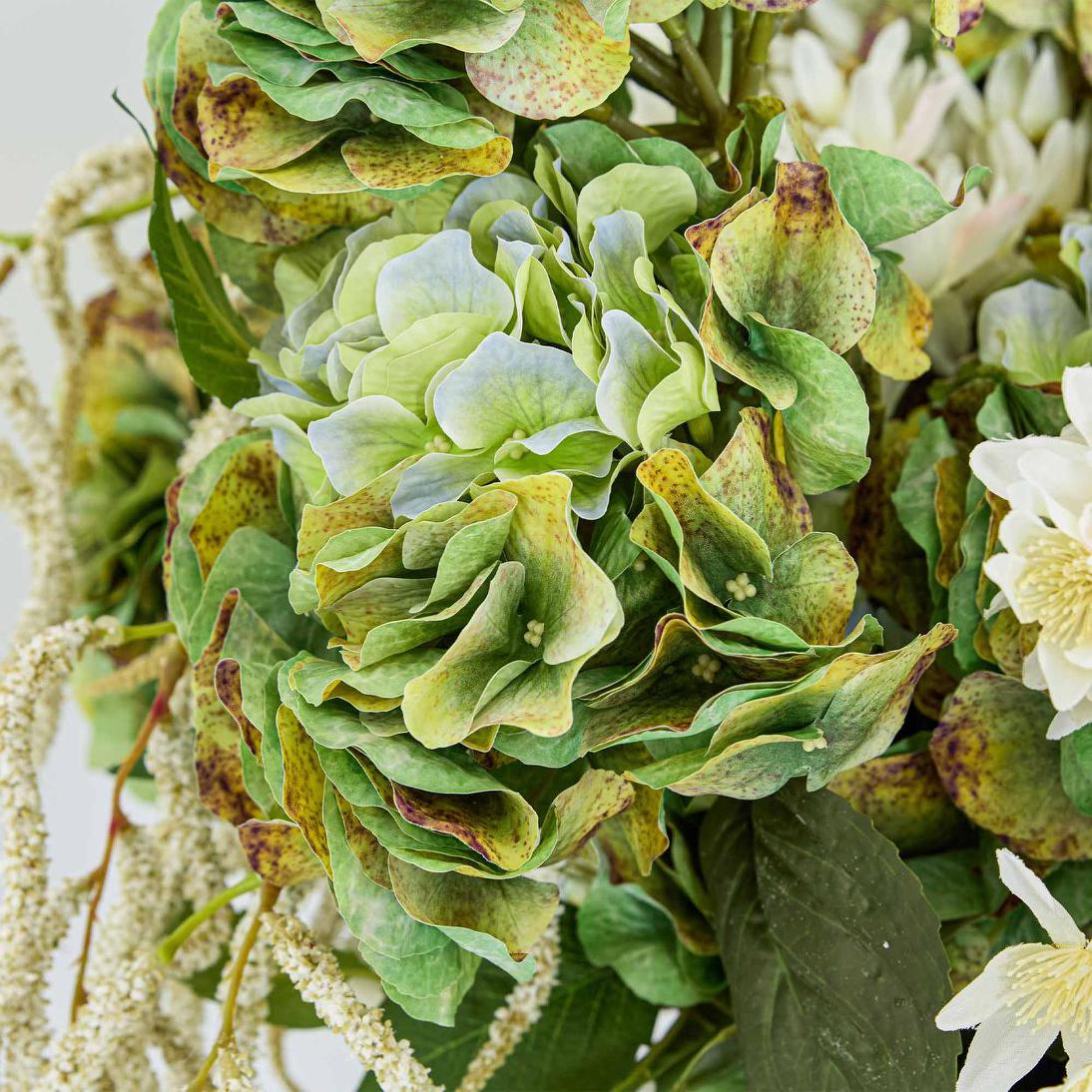 Hydrangea Real Touch Stem 64cm Green