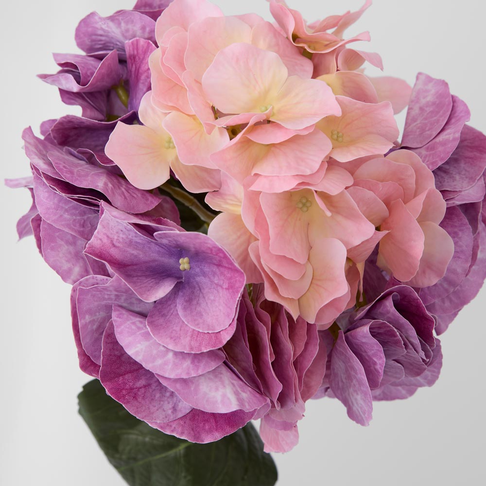 Hydrangea Real Touch Stem 64cm Pink