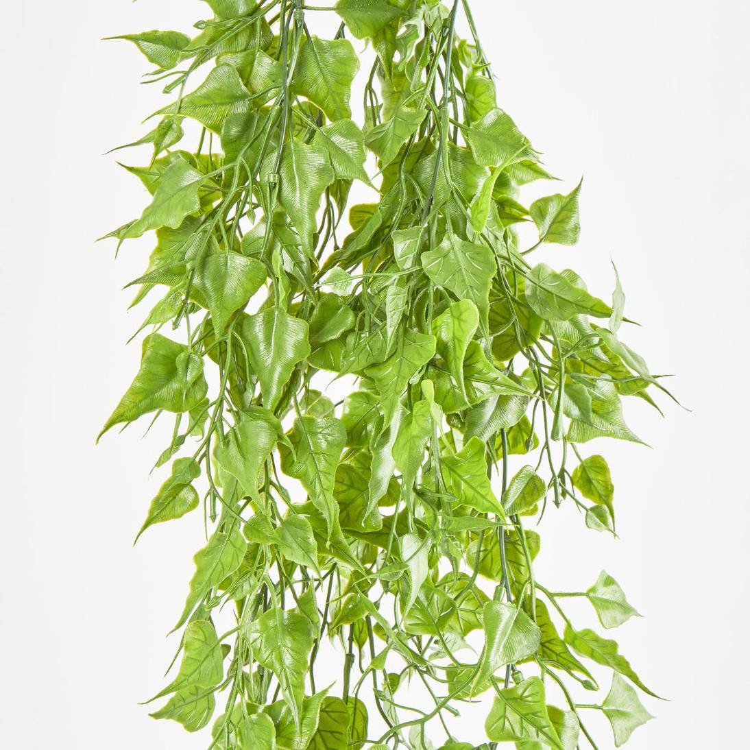 Hanging Leaf Bush Green 12 pcs