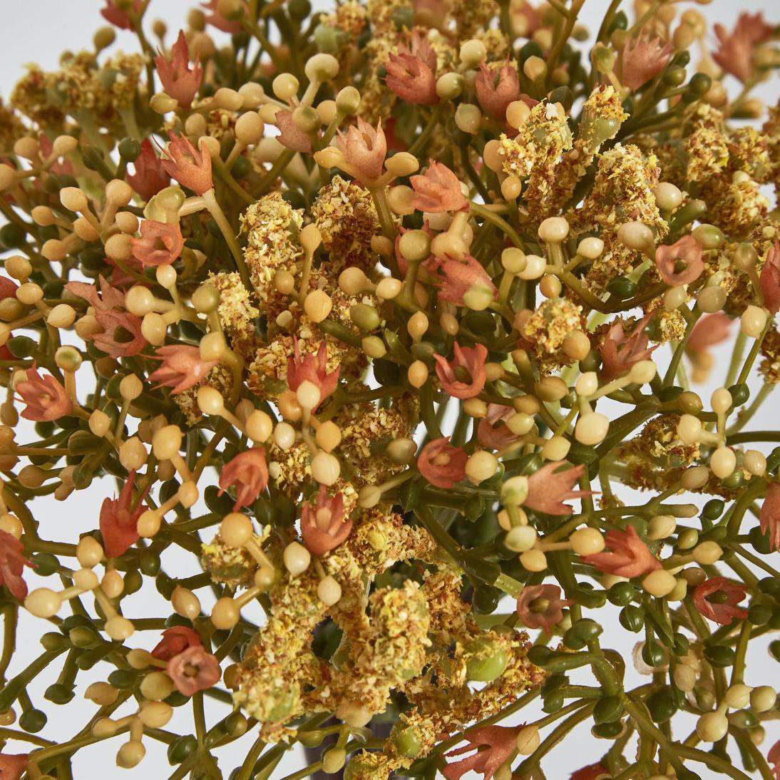 Baby's Breath Bouquet Orange 6 pcs