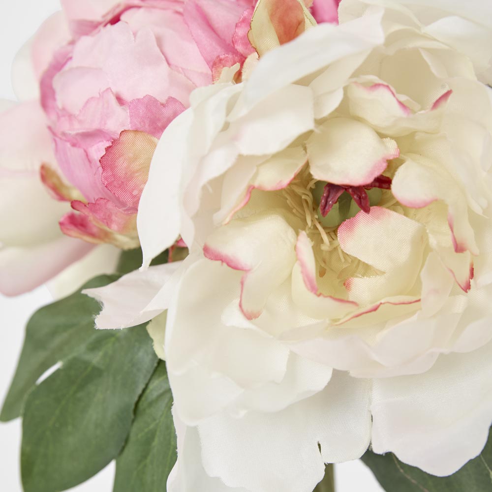 Peony Bouquet Mixed 30cm Light Pink 3 pcs