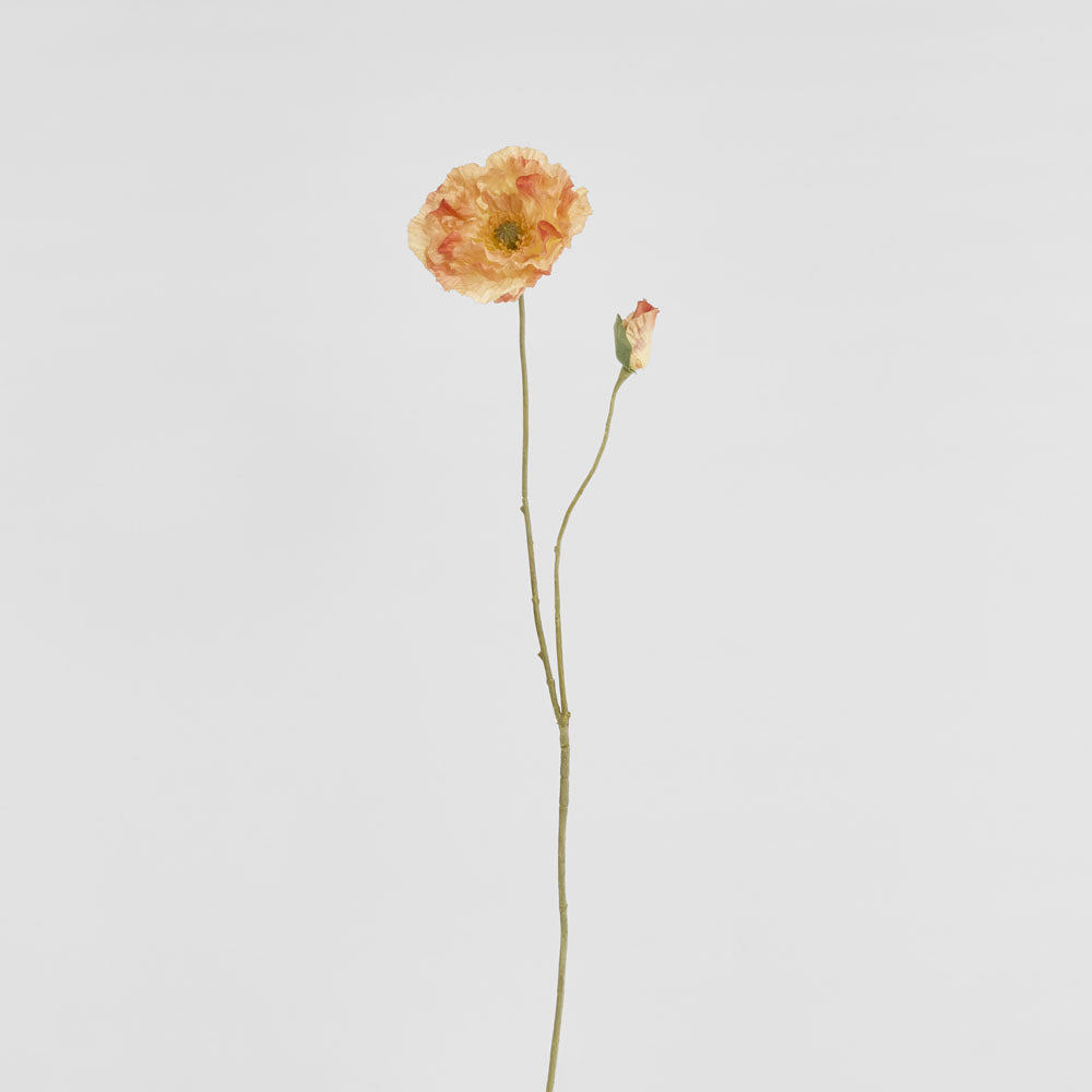Poppy Stem 75cm Orange 6 pcs