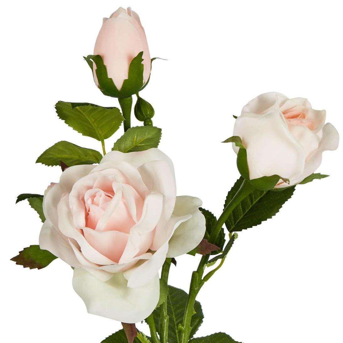 Real Touch Rose Spray 75cm Pink 6 pcs