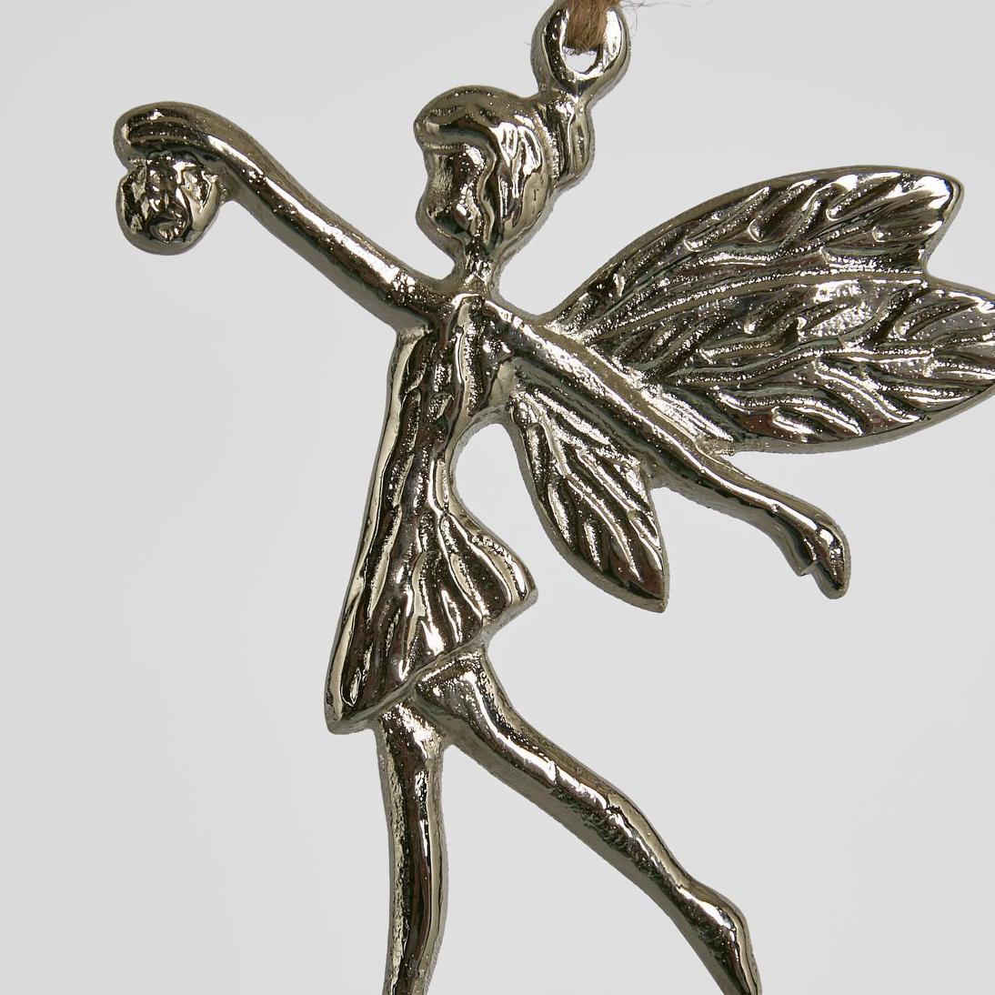 Fairy Hanging Ornament Silver 4 pcs