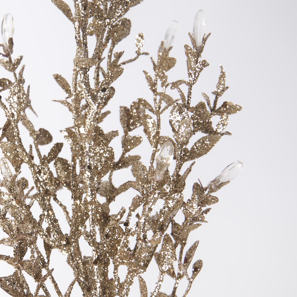 Cascading Leaf Hanging Decoration Gold 3 pcs