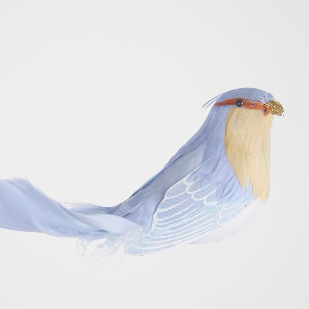Barron Blue Clip on Bird 6 pcs