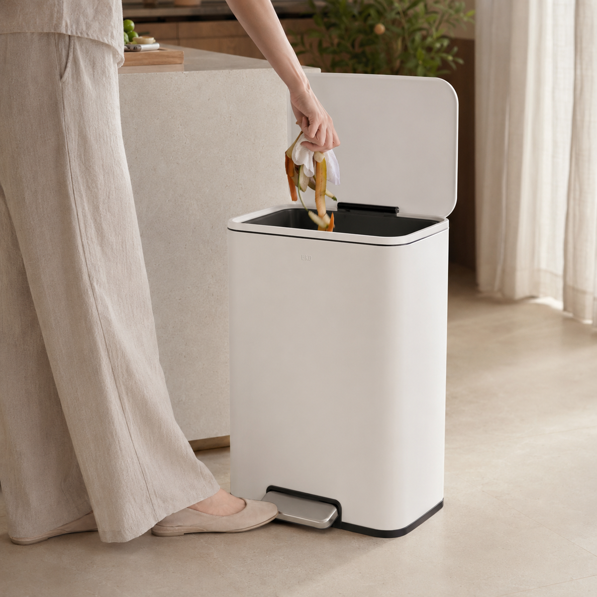 EKO Madison 50L Pedal Bin with Liner