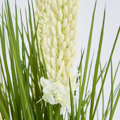 Cream Foxtail Arrangement White