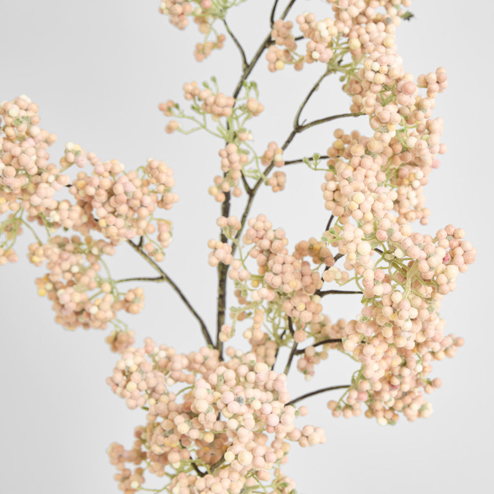 Berry Branch Stem 109cm Peach 6 pcs