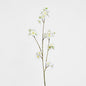 Blossom Spray White Green 84cm 6 pcs