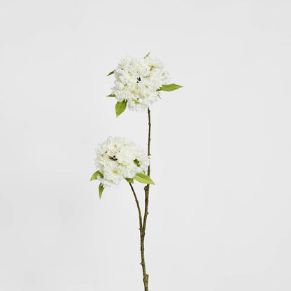 Cherry Blossom Spray 72cm White 6 pcs