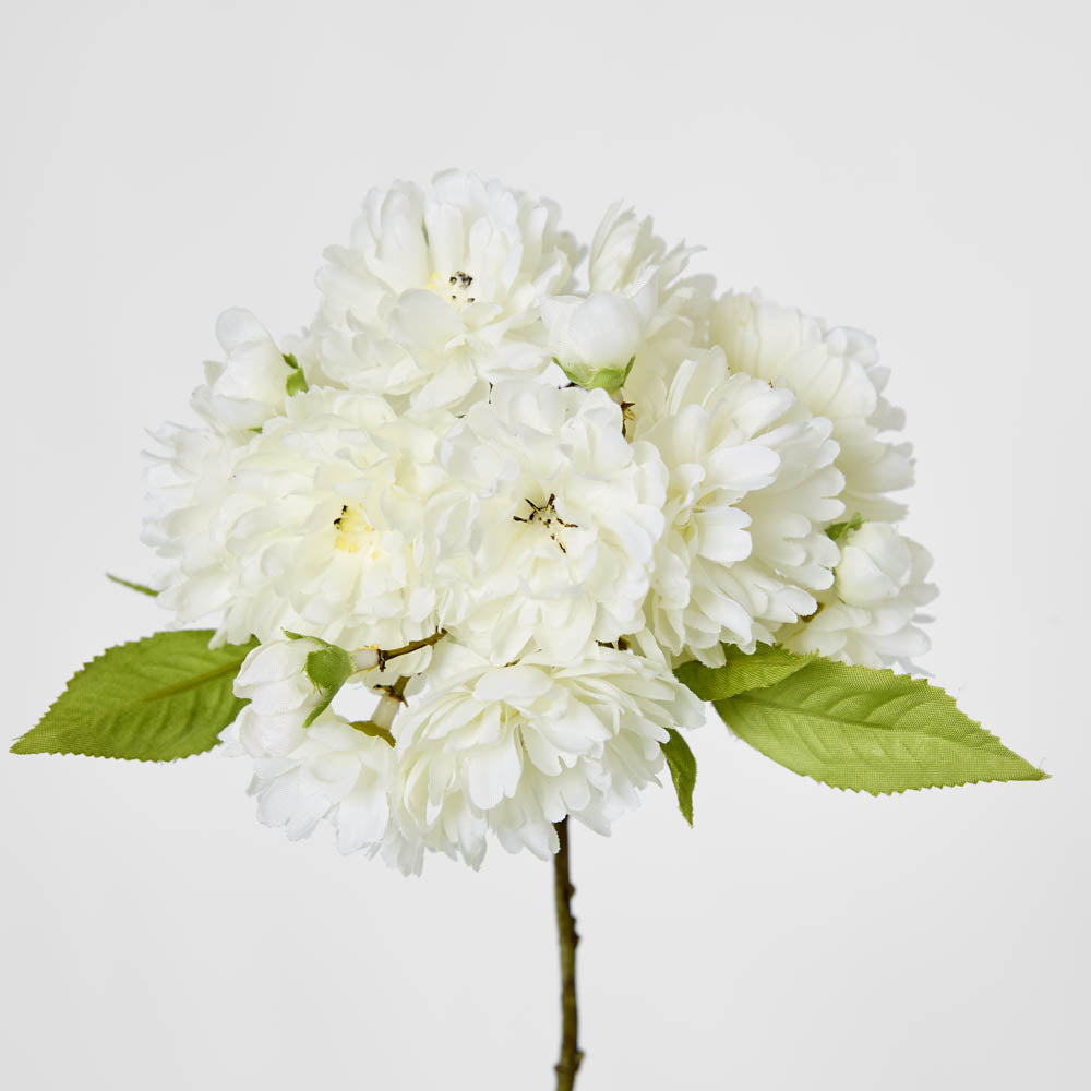 Cherry Blossom Spray 72cm White 6 pcs