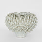 Flower Vase with Wide Open Top White