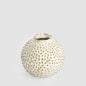 Spiked Egg Ceramic Vase Natural