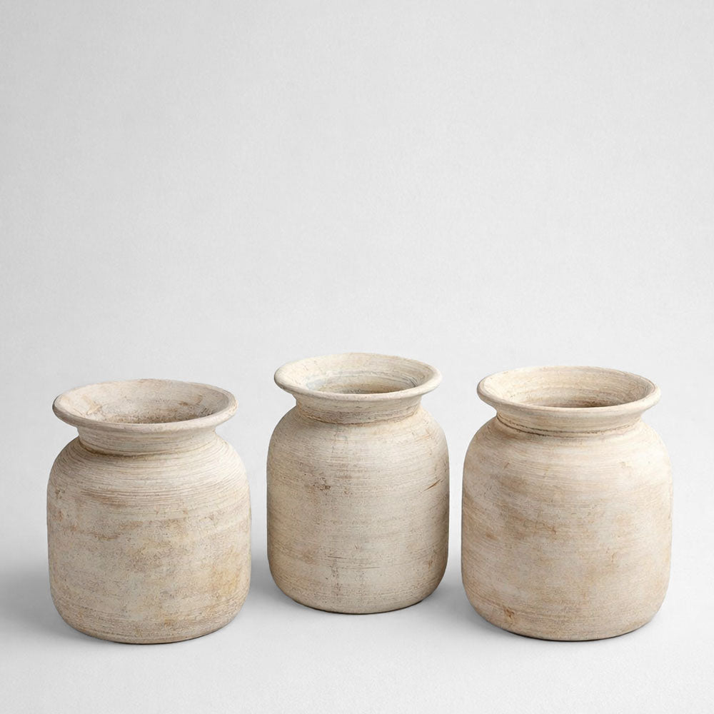 Decorative Wooden Pot Large