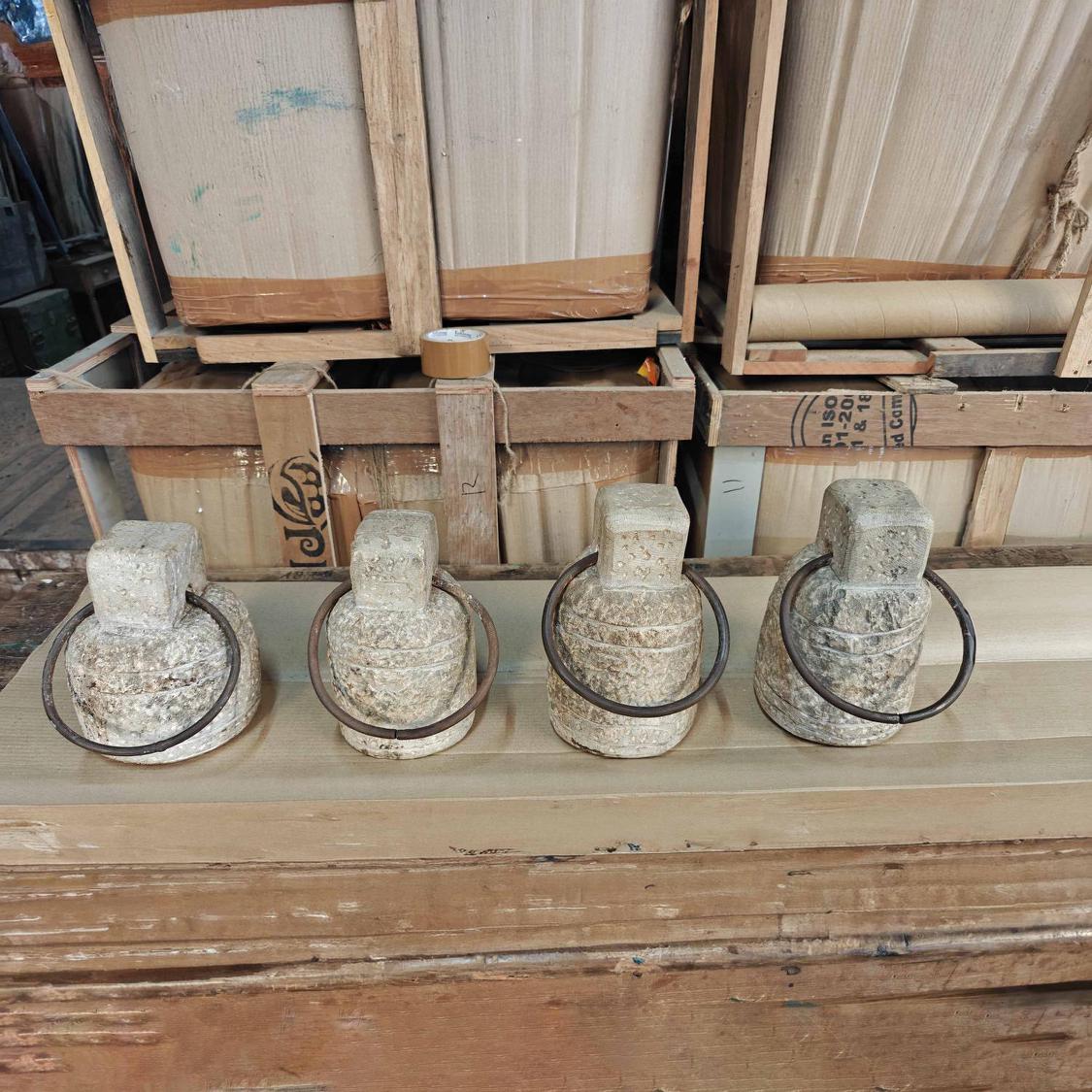 Carved Stone Door Stopper