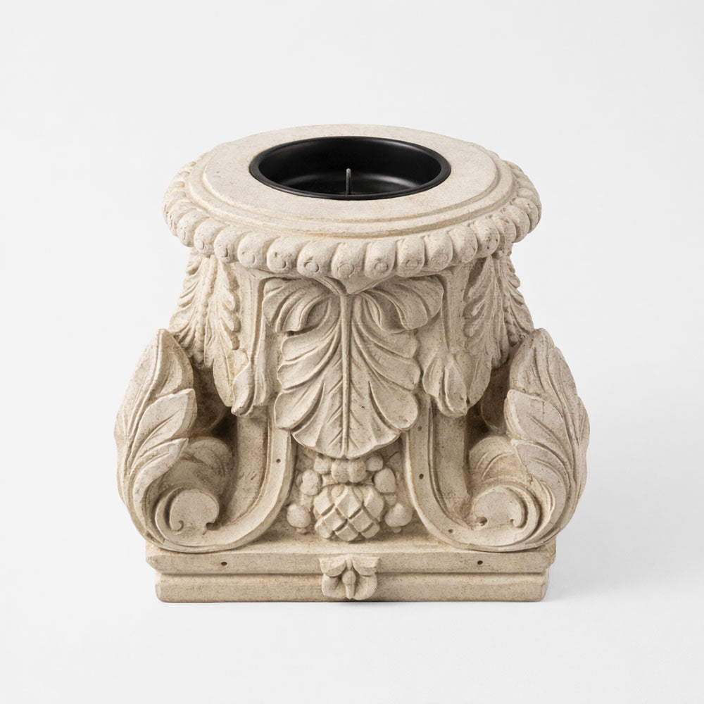 Decorative Wooden Candle Holder A