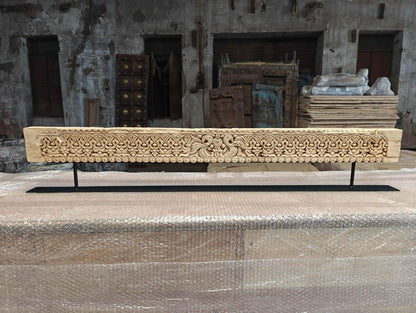 Decorative Wooden Carving Panel on Stand