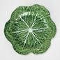 Luxe Cabbage Leaf Green Round Platter