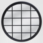 Hamptons Round Mirror 1.2x1.2m Black