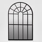 Regency Arched Outdoor Mirror Black