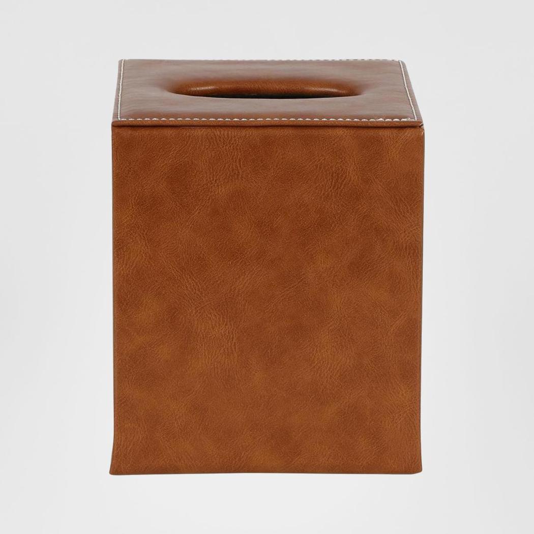 Genieve Square Tissue Box Tan 2 pcs