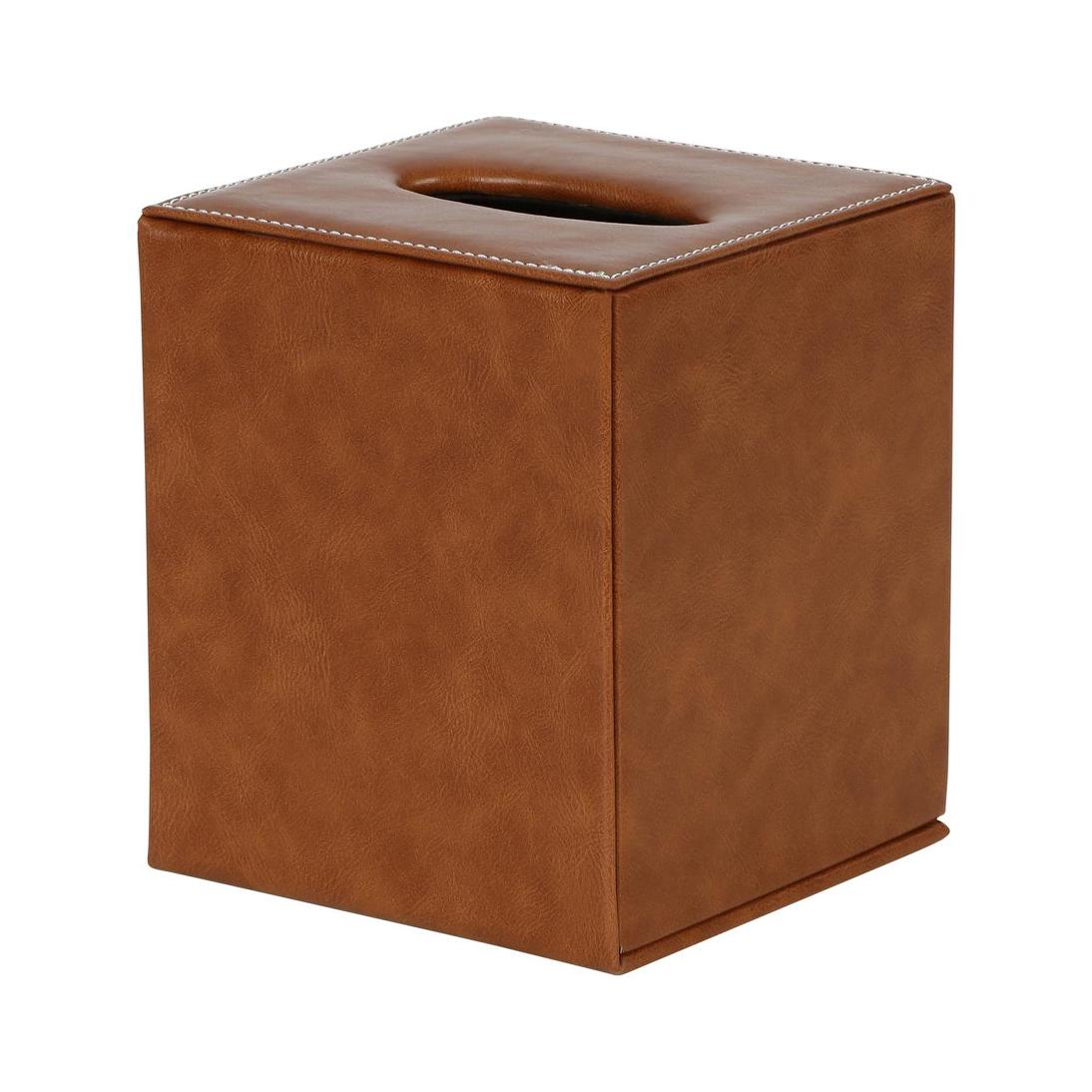 Genieve Square Tissue Box Tan 2 pcs
