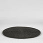 Paume Rattan Round Placemat Black
