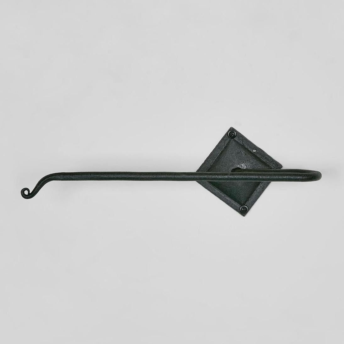 Towel Holder Long Black 2 pcs