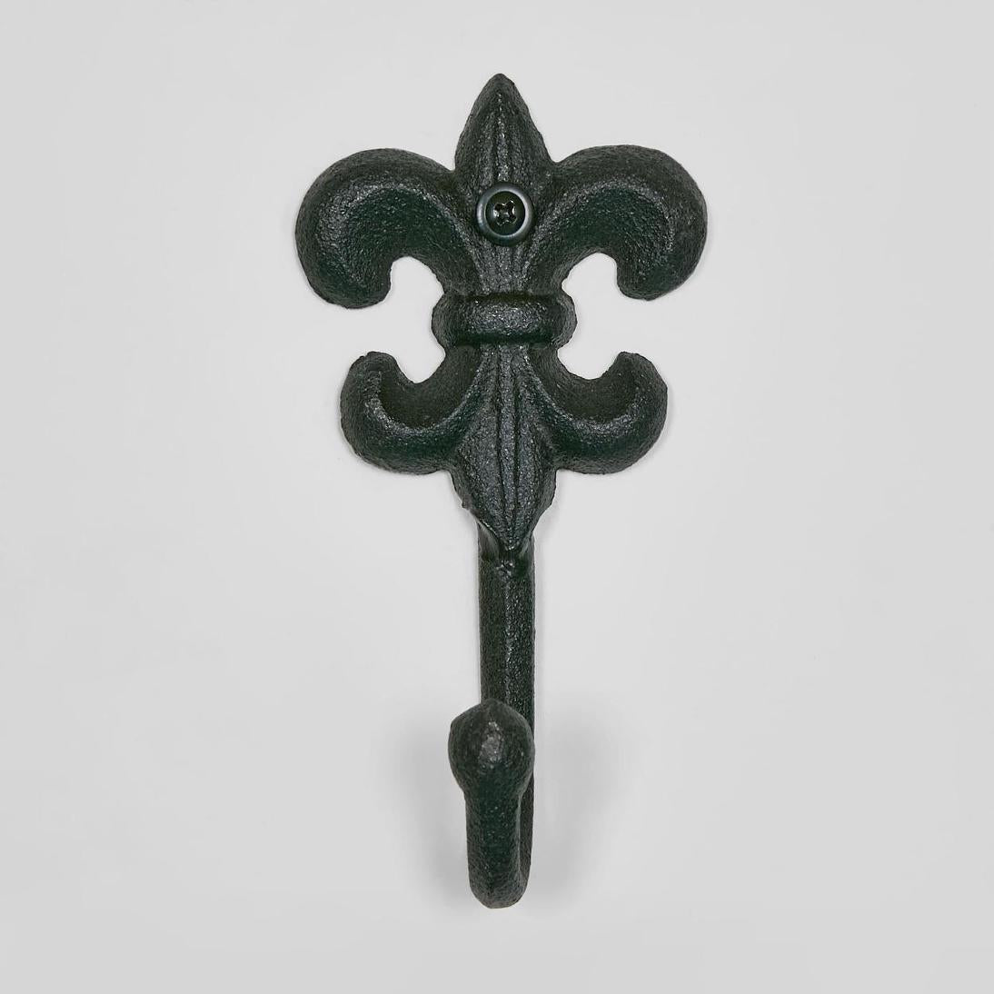 Fleur Wall Hook Black 6 pcs