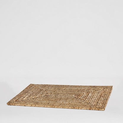 Paume Rattan Rectangle Placemat Natural