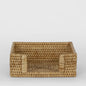 Paume Rattan Square Napkin Box Natural