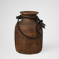 Wooden Pot with Rope Small