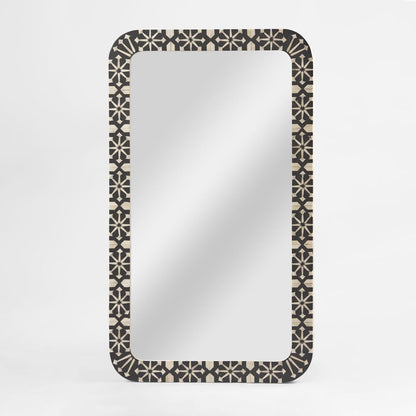 Adina Bone Inlay Mirror Grey/White
