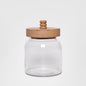 Mini Glass Jar With Wood Lid