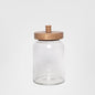Glass Jar With Wood Lid