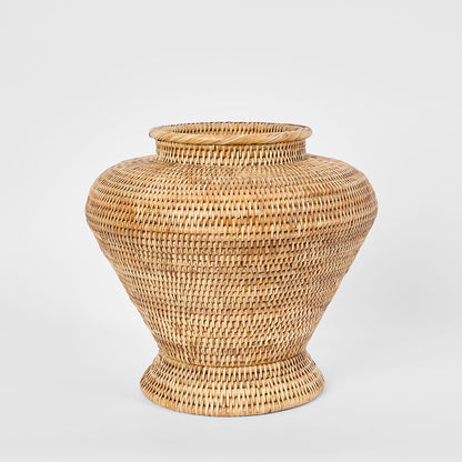 Paume Rattan Flower Urn Large Natural