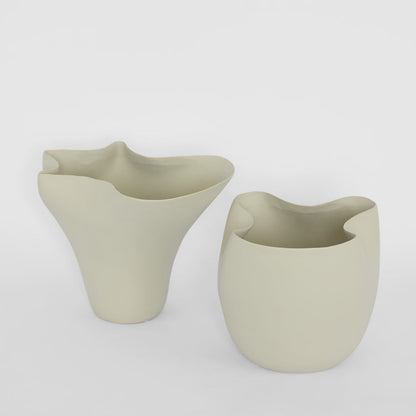 Luna Short Vase Warm Stone