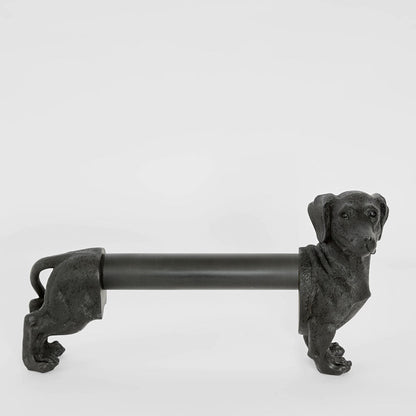 Coco Dachshund? Paper Towel Holder Black