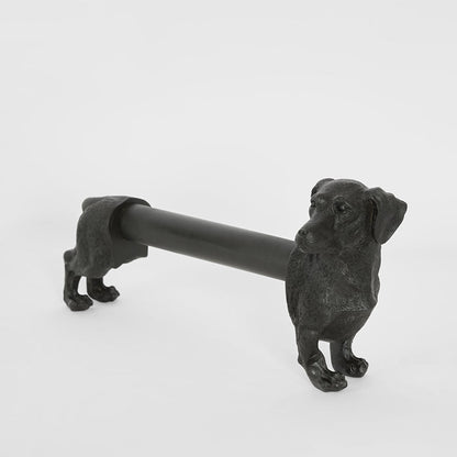 Coco Dachshund? Paper Towel Holder Black