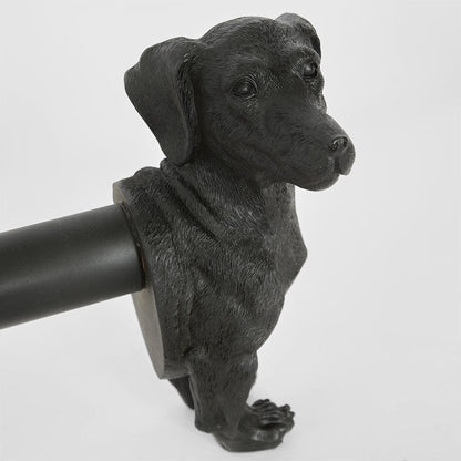 Coco Dachshund? Paper Towel Holder Black