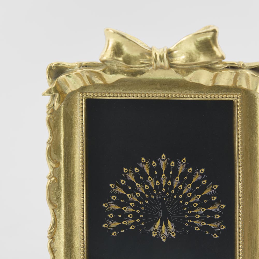 Vera Bow Photo Frame 4 x 6 Gold