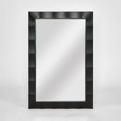 Facet Rectangle Mirror 60x90cm Black